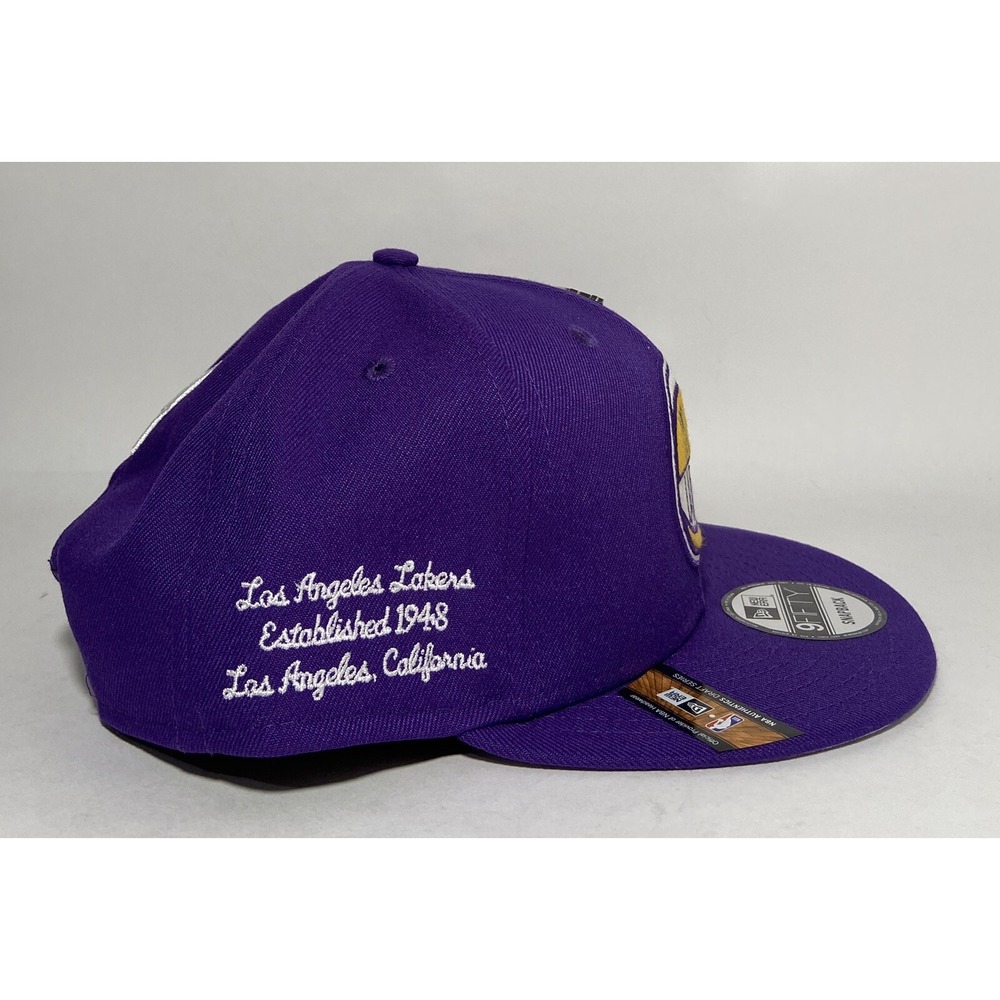 Los Angeles LA Lakers Snapback New Era Hat 2019 Draft Series With Lapel Pin - Picture 8 of 11
